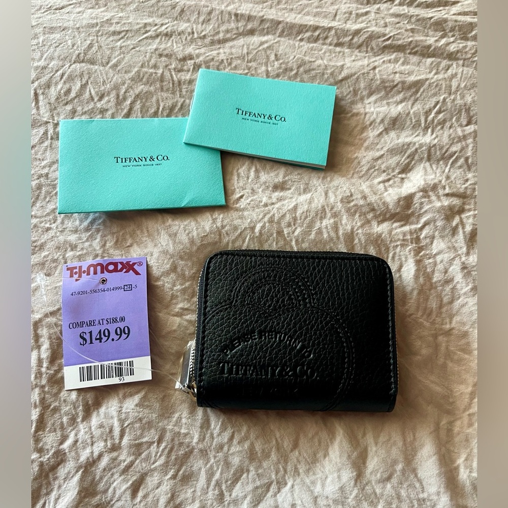Tiffany & Co. Black Leather Wallet